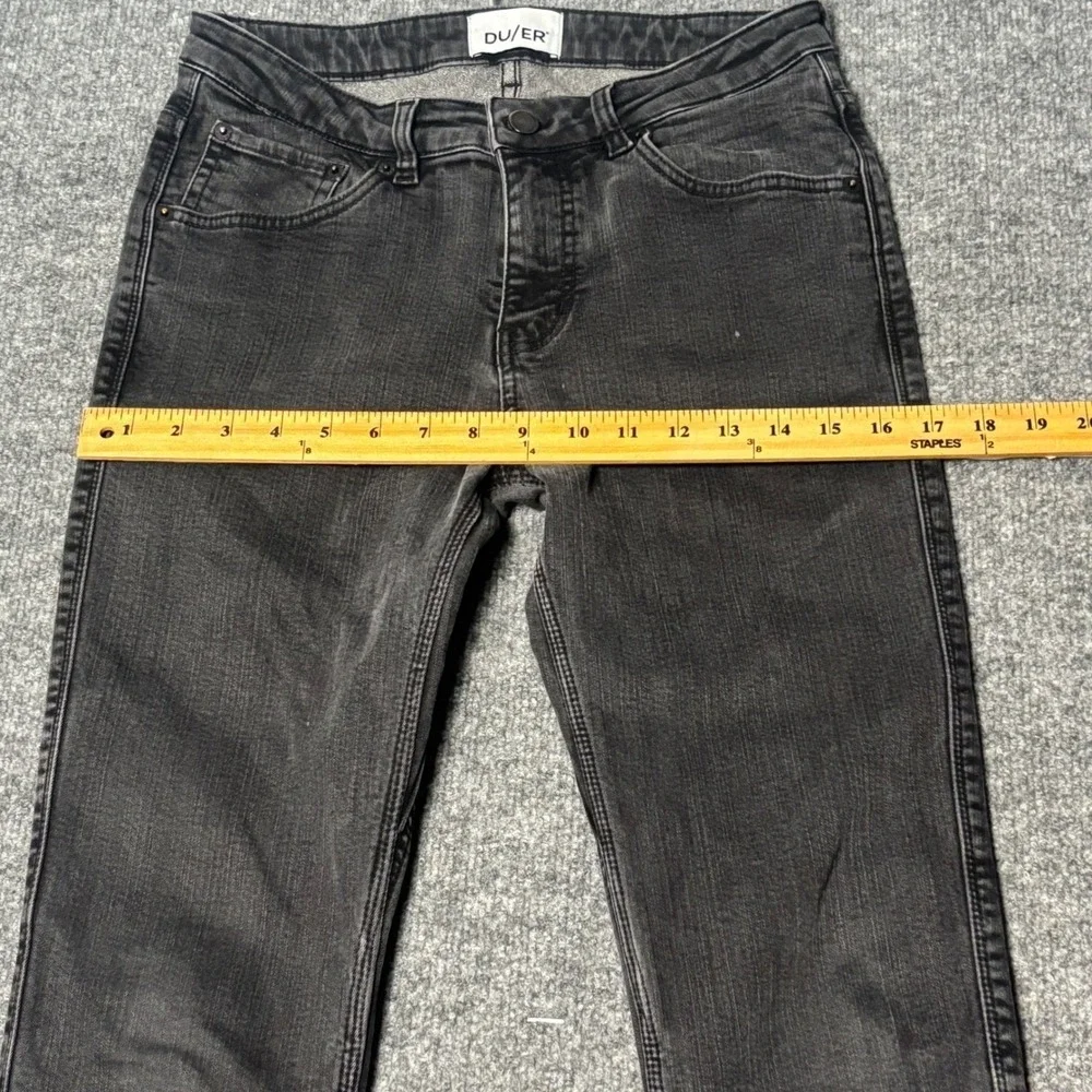 DU/ER‎ Performance Jeans Mens 28x32 Faded Black Slim Fit Denim Casual